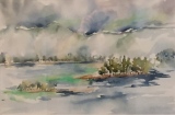 Lac d'Aiguebelette VENDU - Aquarelles