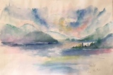 Bourget du lac 58 x 38 - Aquarelles