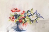 Vase fleuri 58 x 38 - Aquarelles