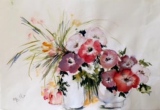 Anémones 58 x 38 - Aquarelles