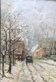 Frimas de l'hiver  33 x 46 - Huiles