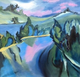 Bords de Loire  80 x 80 - Huiles